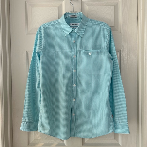 Calvin Klein Slim Fit Button Down Shirt - Picture 1 of 8